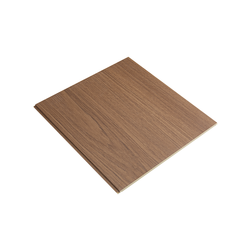 Moderni olohuone 3D puu-muovi ääntä vaimentava seinäpaneeli